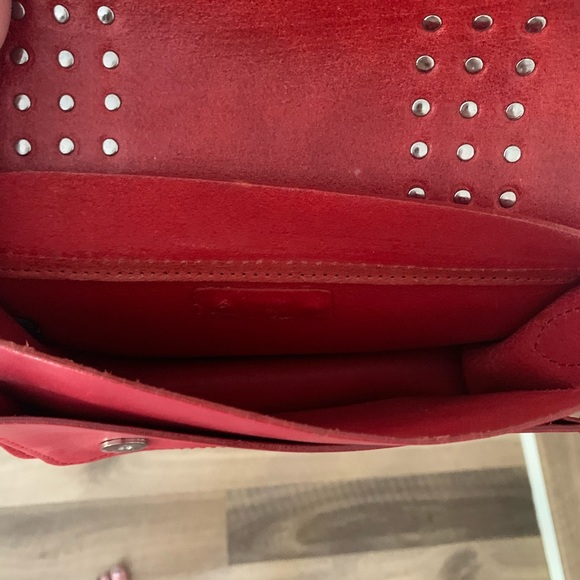 Rebecca Minkoff Small Red Alex Crossbody Studded - Picture 5 of 6